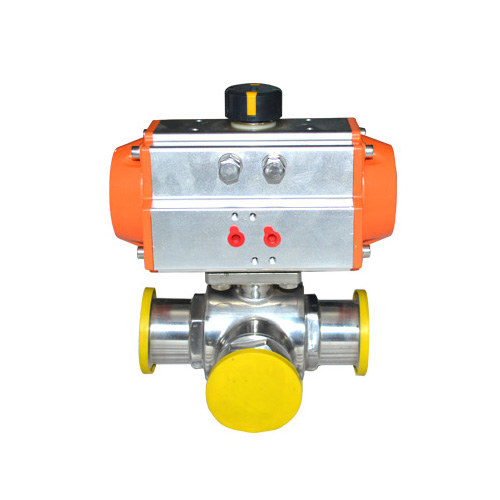 氣動(dòng)衛(wèi)生級(jí)三通球閥